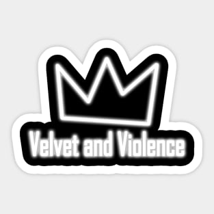 Velvet and Violence - White Variant Sticker